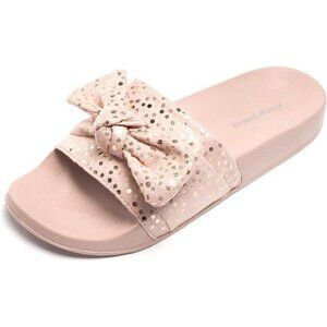 Women's Slides Sandals Bowknot Beach Casual Comfort Slippers